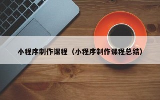 靖江小程序制作课程（小程序制作课程总结）